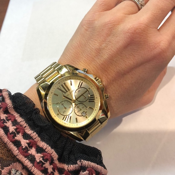 NOT AVAILABLE **Michael Kors gold tone watch - Picture 6 of 8